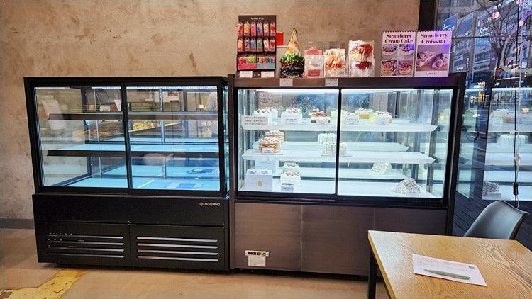 베이커리 전기요금 — 한성쇼케이스 제작 사례