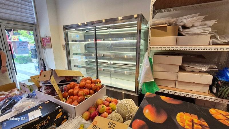 과일가게 창업비용 — 한성쇼케이스 제작 사례