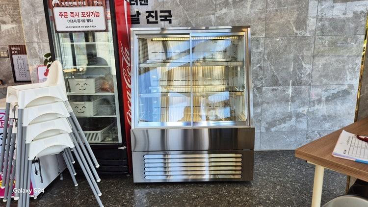 제과쇼케이스 전기세 — 한성쇼케이스 제작 사례